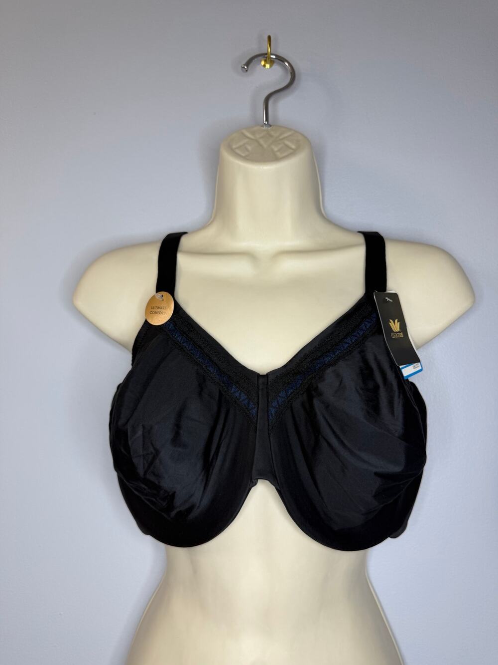 Wacoal Awareness Underwire T-Shirt Bra Pastel Navy Blue Women's 36DDD New